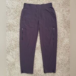 Athleta Brooklyn Mid Rise Ankle Utility Shale Brown Pants Sz 8